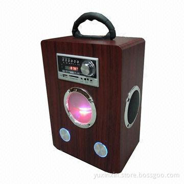 Wooden Speaker with LED Display